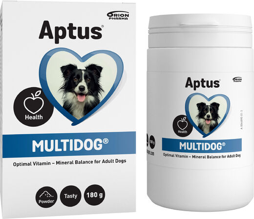 Aptus Multidog jauhe 180 g - Koiran vitamiinit ja lisäravinteet - 6432100011152 - 1