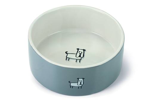 BZ LOU Keraaminen Ruokakuppi 2000ml - Koiran keraamiset ruokakupit - 8712695189862 - 1