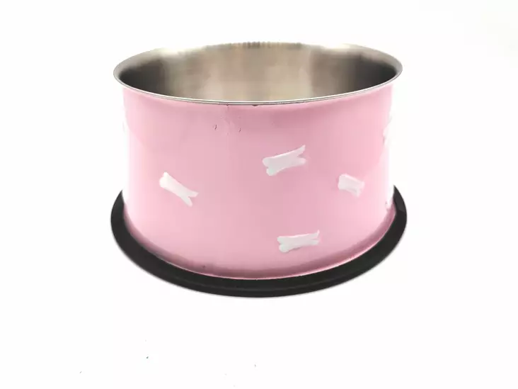 Camon Korkeareunainen ruokakuppi 1500ml - Koiran metalliset ruokakupit - 8019808101002 - 1