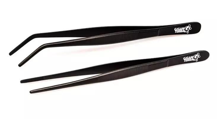 Giganterra ruokintapihdit mustat suorat - Muut matelijatarvikkeet pihdit yms - 3664471000302 - 1