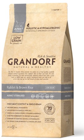 Grandorf Cat Sterilised Rabbit & Turkey - Grandorf kuivaruoat - 5407007851232 - 1