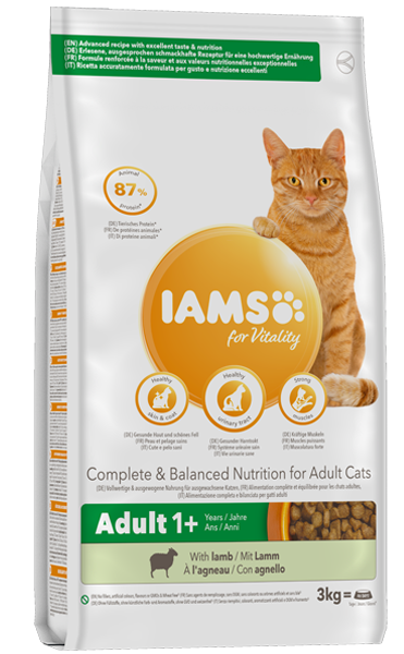 Iams cat adult lammas 3kg - Iams kuivaruoat - 8710255127002 - 1