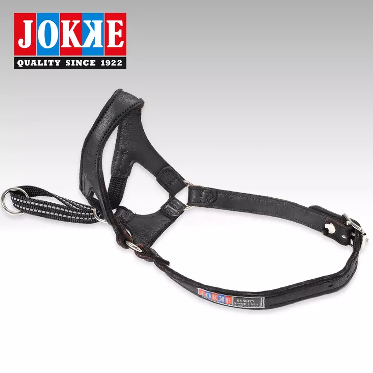 Jokke Ippa Kuonopanta Nahka Musta - Koiran vedonestopannat - 6417114354952 - 1