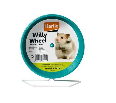 Juoksupyörä Willy Wheel 20cm - Jyrsijän ja kanin aktivointi - 4016598844212 - 1