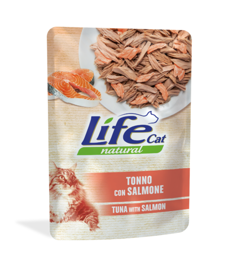 Life Cat Tonnikala & Lohi 70g - Life märkäruoat - 8034105423732 - 1