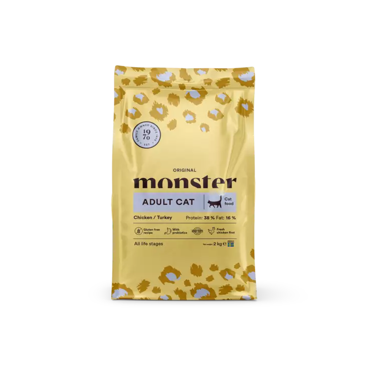 Monster Cat Original Chicken & turkey - Monster kuivaruoat - 7350040125502 - 1