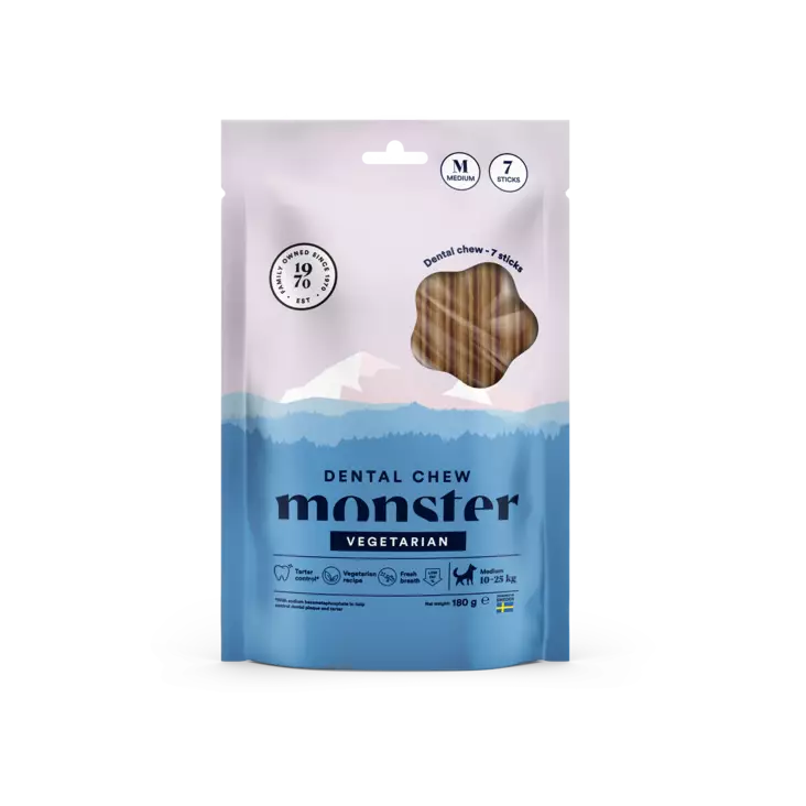 Monster Dog Dental Chew Vegetarian - Koiran puruluut - 7350040126462 - 1