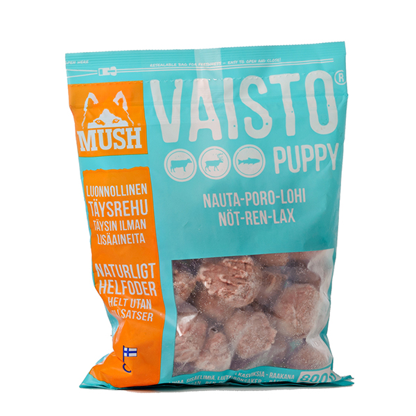 Mush Vaisto Puppy Jäänsininen 800g - Mush pakasteruoat - 6430023293112 - 1