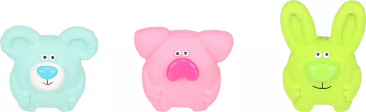 Flamingo hauskat lateksihamot 7,5cm - Koiran lateksi- ja muovilelut - 5400585280012 - 1