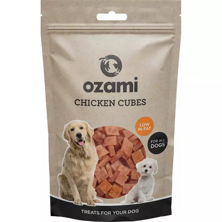 Ozami Chicken Cubes 100g - Koiran makupalat ja herkut - 7330002055832 - 1