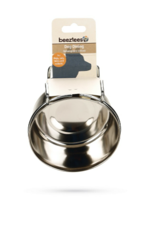 BZ Teräskuppi koukulla 12,5cm 0,6l - Koiran metalliset ruokakupit - 8712695003342 - 1