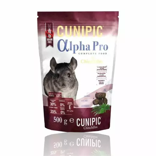 Cunipic Alpha Pro chinchilla ja degu - Kanien ja jyrsijöiden pelletit - 8437013149532 - 1