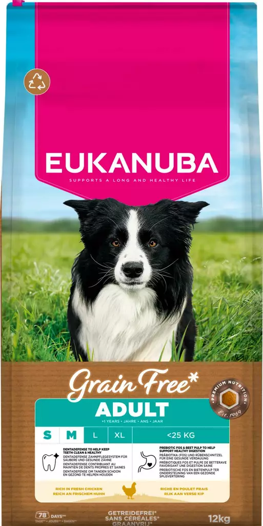 Eukanuba Adult S/M GF Chicken - Eukanuba kuivaruoat - 8710255187952 - 2