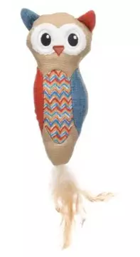Flamingo Robola pöllö höyhenillä - Kissan tekstiililelut - 5400585355642 - 1