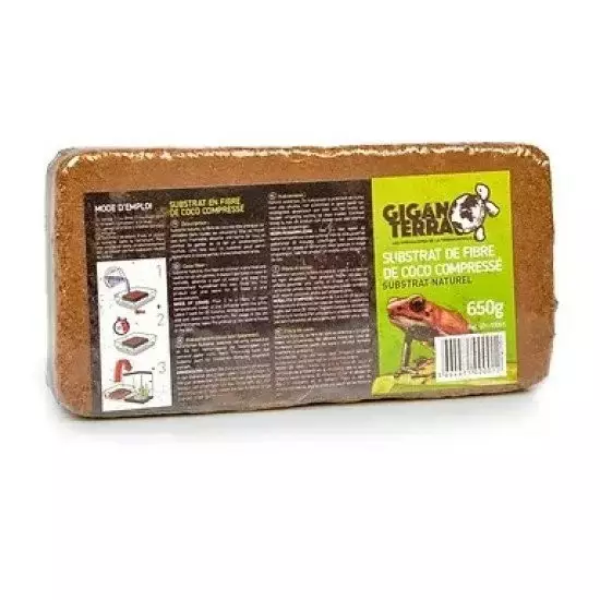 Giganterra Coconut Fiber 650g brick - Matelijoiden pohjamateriaalit - 3664471000012 - 2