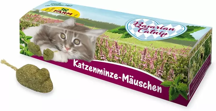 JR Farm Bavarian Catnip Mouse 4kpl - Kissanminttulelut - 4024344247842 - 1