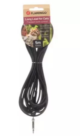 Kissantalutin caspar 5m/4mm - Kissan pannat, valjaat ja taluttimet - 5400585382822 - 1