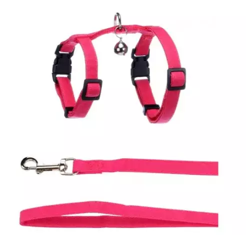Kissanvaljassetti Lomi fuchsia 15-22cm - Kissan pannat, valjaat ja taluttimet - 5400585216042 - 1