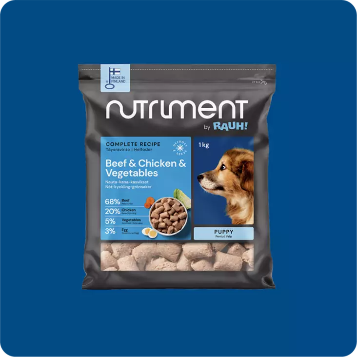Nutriment Pentu nauta&kana ja vihannes - Muut koiran pakasteruoat - 6410180002192 - 1