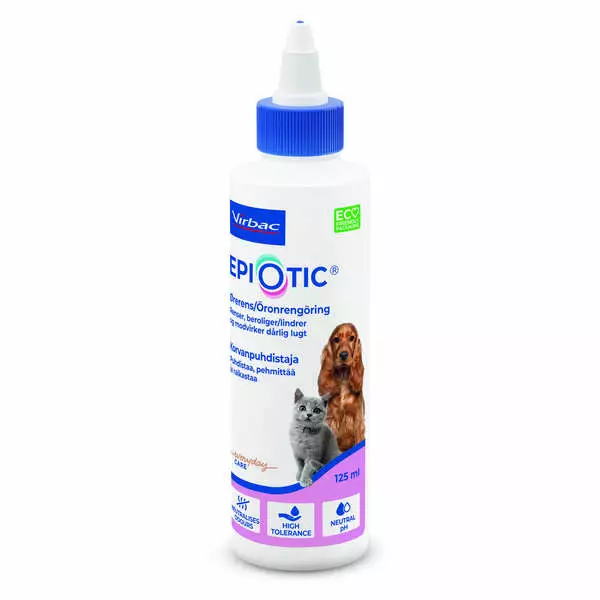 Virbac EpiOtic korvanpuhdistaja 125ml - Koiran silmien ja korvien hoito - 3597133097252 - 1