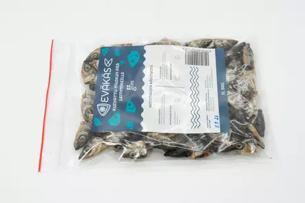 Eväkäs Kuivattu muikunpää 50g - Koiran kuivatut lihaherkut - 6418142002013 - 1