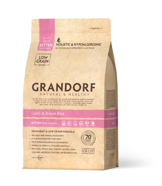Grandorf Cat Kitten Lamb & Brown Rice - Grandorf kuivaruoat - 5404009500403 - 1