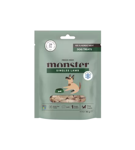 Monster Dog Treats FD Lamb 45g - Koiran makupalat ja herkut - 7350040126073 - 1
