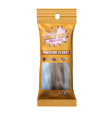 POW Cheese Chew Peanut Butter L/XL - Koiran puruluut - 7350040130773 - 1