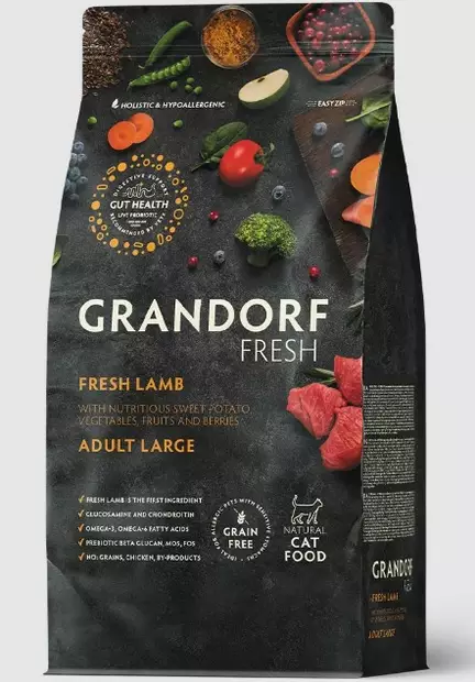 Grandorf fresh adult large cat lamb - Grandorf kuivaruoat - 5407007852703 - 1