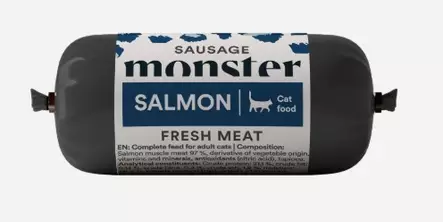 Monster Cat Sausage Salmon 80g - Kissan täyslihaherkut - 7350040130223 - 1