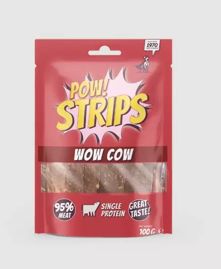 POW! Strips wow cow 100g - Koiran makupalat ja herkut - 7350040130063 - 1