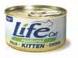LifeCat Kitten kana 85g - Life märkäruoat - 8034105422643 - 1
