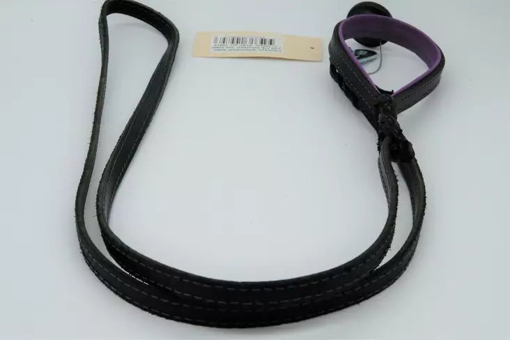 Alac nahkahihna 1,2cx180cm musta/lila - Koiran nahkataluttimet - 7393603109793 - 1