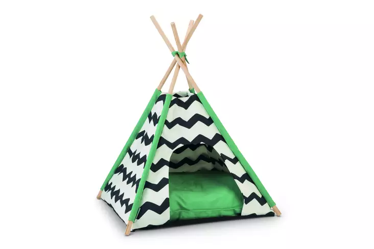 BZ Tiipii Kioni Vihreä-musta-valkoinen - Kissan pedit ja pesät - 8712695168973 - 1