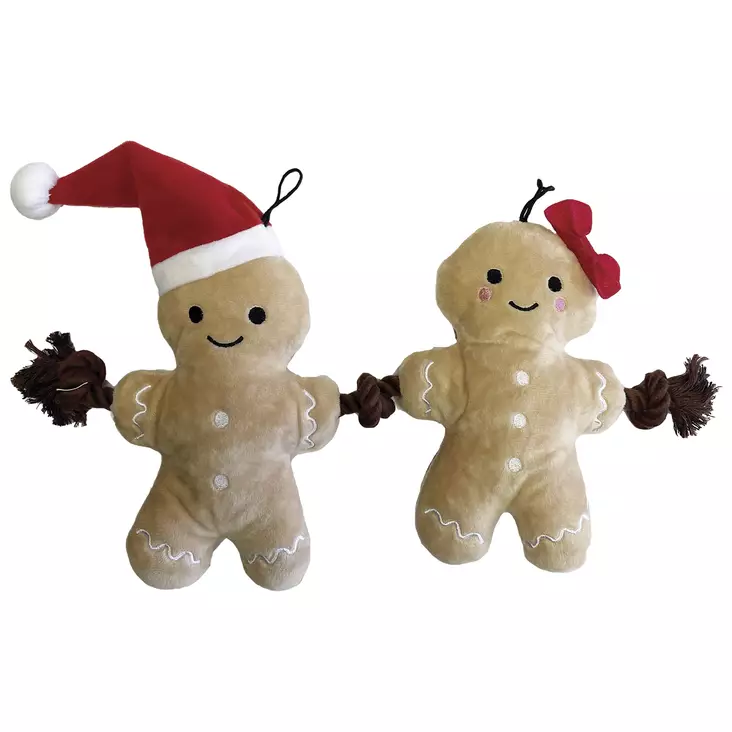HP Gingerbread Duo Piparkakkumies pehmo - Koiran tekstiililelut - 701029398313 - 1