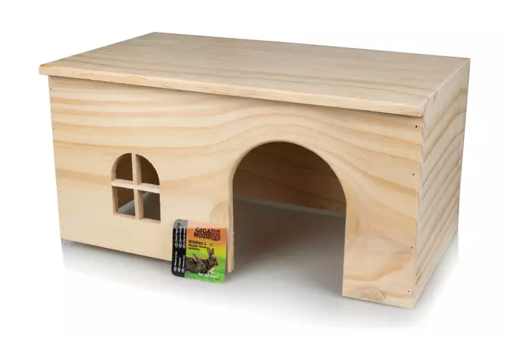 Jyrsijän puumökki Nibbles - Mökit ja pesät kaneille ja jyrsijöille - 3664471010493 - 1