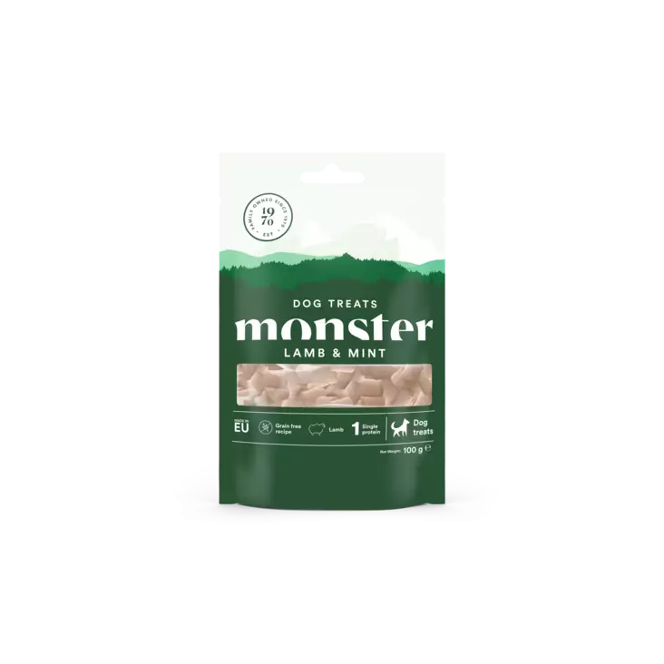 Monster Treats lammas & minttu 100g - Koiran makupalat ja herkut - 7350040124963 - 1