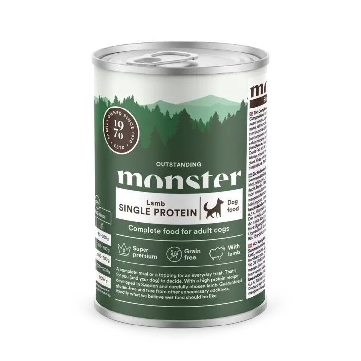 Monster lammas 400g - Monster märkäruoat - 7350040124413 - 2
