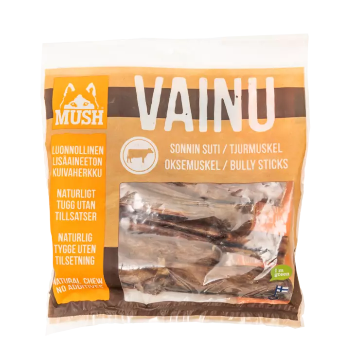 Mush Vainu Sonninsuti 250g - Koiran kuivatut lihaherkut - 6430023294683 - 1