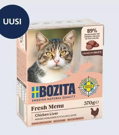 Bozita kananmaksaa 370g kastikkeessa - Bozita märkäruoat - 7300330649393 - 1