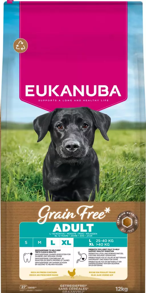Eukanuba Adult Large GF Chicken 12kg - Eukanuba kuivaruoat - 8710255187983 - 3