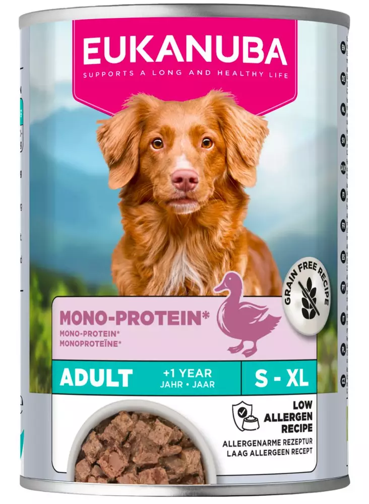 Eukanuba Mono Protein Ankka 400g - Muut märkäruokamerkit - 8710255190693 - 1