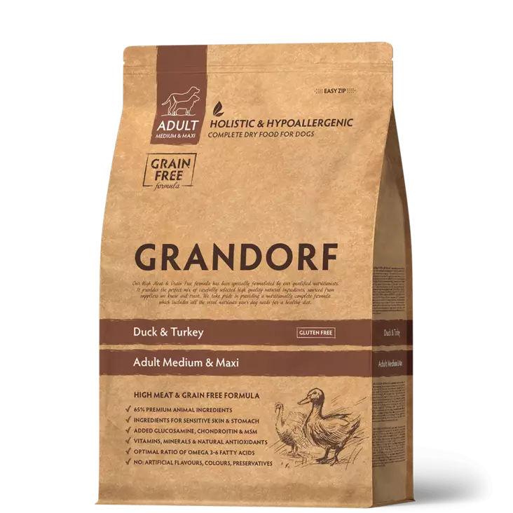 Grandorf Dog Duck & Turkey - Grandorf kuivaruoat - 5404009592033 - 2