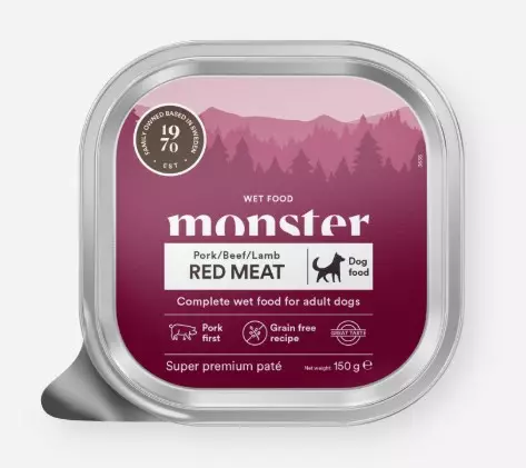 Monster Dog Red Meat Patee 150g - Monster märkäruoat - 7350040131633 - 1