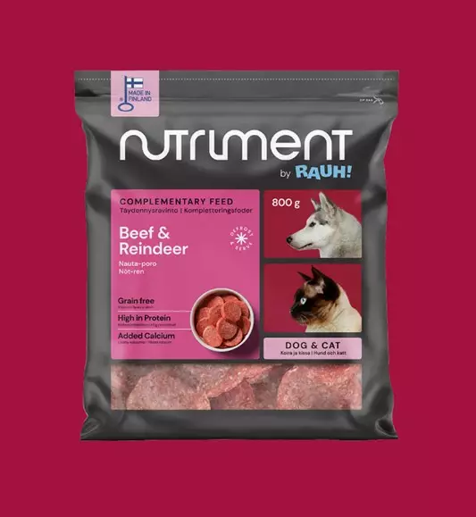 Nutriment Nauta-poro 7,2kg - Muut koiran pakasteruoat - 6410180002833 - 1