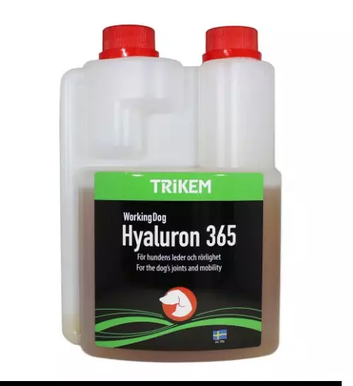 Trikem working dog Hyaluron 365 500ml - Koiran nivelten hyvinvointi - 7394244102563 - 2