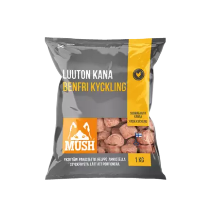Mush Luuton Kana 1kg - Mush pakasteruoat - 6430023296434 - 1