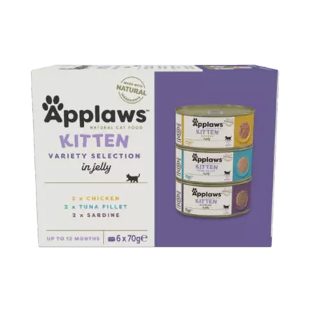 Applaws Lajitelma Kitten 6x70g purkki - Applaws märkäruoat - 5060122496544 - 1