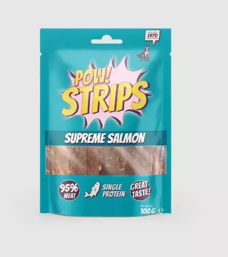 POW! strips supreme salmon 100g - Koiran makupalat ja herkut - 7350040130094 - 1