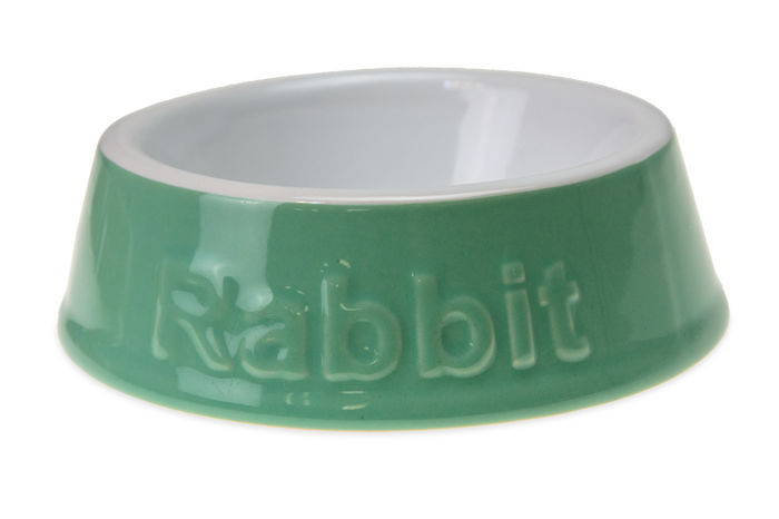 Kanin ruokakuppi vihreä ''Rabbit'' - Jyrsijöiden ja kanien ruokailutarvikkeet - 4016598105474 - 1